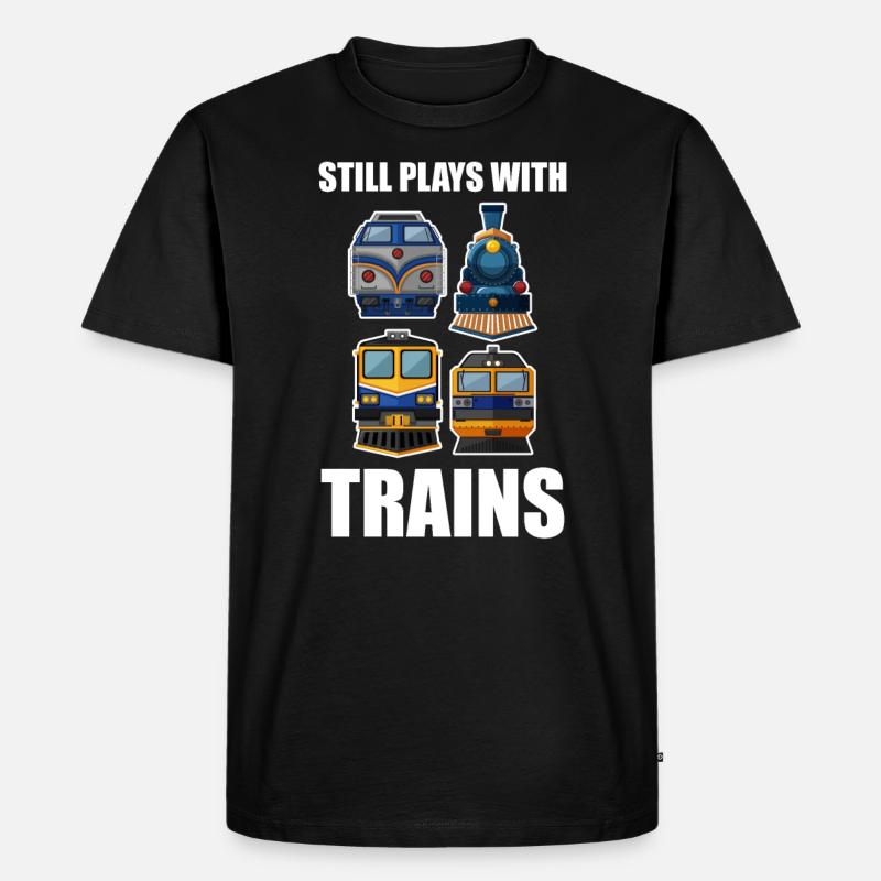 Zug - Männer Premium Bio T-Shirt - Schwarz