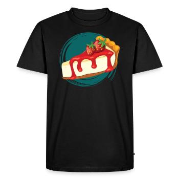 cheesecake - T-shirt Premium bio Homme - noir - Devant - Nico (187cm)