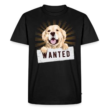 Golden retriever - T-shirt Premium bio Homme - noir - Devant - Nico (187cm)