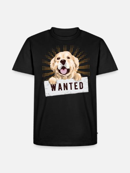 Golden retriever - Men's Premium Organic T-Shirt - black