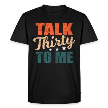30e anniversaire - T-shirt Premium bio Homme - noir - Devant - Nico (187cm)