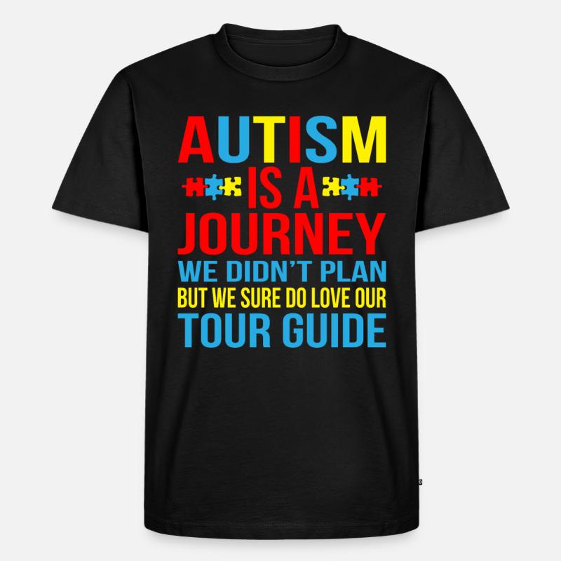 Autismus - Männer Premium Bio T-Shirt - Schwarz