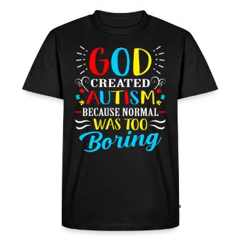 Autism Awareness Respect Shirt Gift - Men's Premium Organic T-Shirt - black - Front - Nico (187cm)