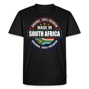 South Africa - Men's Premium Organic T-Shirt - black - Front - Nico (187cm)