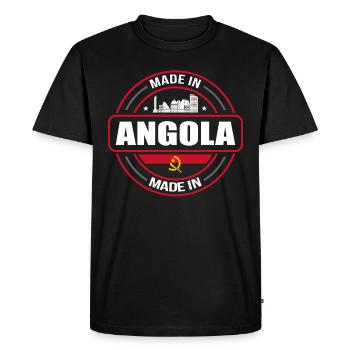 Angola - T-shirt Premium bio Homme - noir - Devant - Nico (187cm)