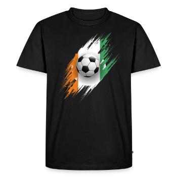 Côte d’Ivoire Afrique Idée cadeau - T-shirt Premium bio Homme - noir - Devant - Nico (187cm)
