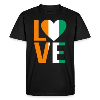 Côte d’Ivoire - T-shirt Premium bio Homme - noir - Devant - Nico (187cm)