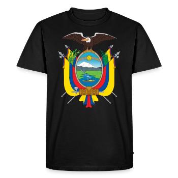 Équateur - T-shirt Premium bio Homme - noir - Devant - Nico (187cm)
