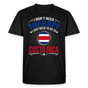 Costa Rica - T-shirt Premium bio Homme - noir - Devant - Nico (187cm)