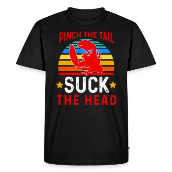 crayfish - Men's Premium Organic T-Shirt - black - Front - Nico (187cm)