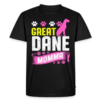 Allemand Dogge - T-shirt Premium bio Homme - noir - Devant - Nico (187cm)