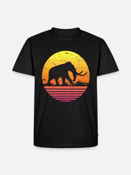 Mammut - Männer Premium Bio T-Shirt - Schwarz