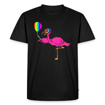 LGBT - Männer Premium Bio T-Shirt - Schwarz - Vorne - Nico (187cm)