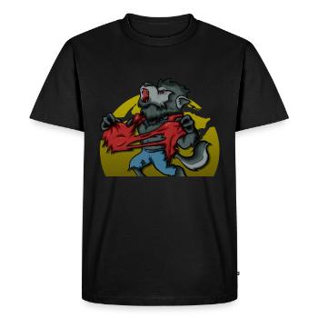 Loup-garou - T-shirt Premium bio Homme - noir - Devant - Nico (187cm)
