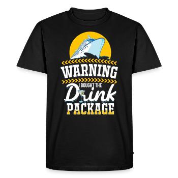 Bateau de croisière - T-shirt Premium bio Homme - noir - Devant - Nico (187cm)