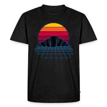 Pain - T-shirt Premium bio Homme - noir - Devant - Nico (187cm)