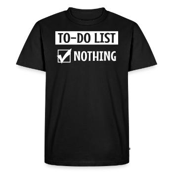 Dicton drôle - T-shirt Premium bio Homme - noir - Devant - Nico (187cm)