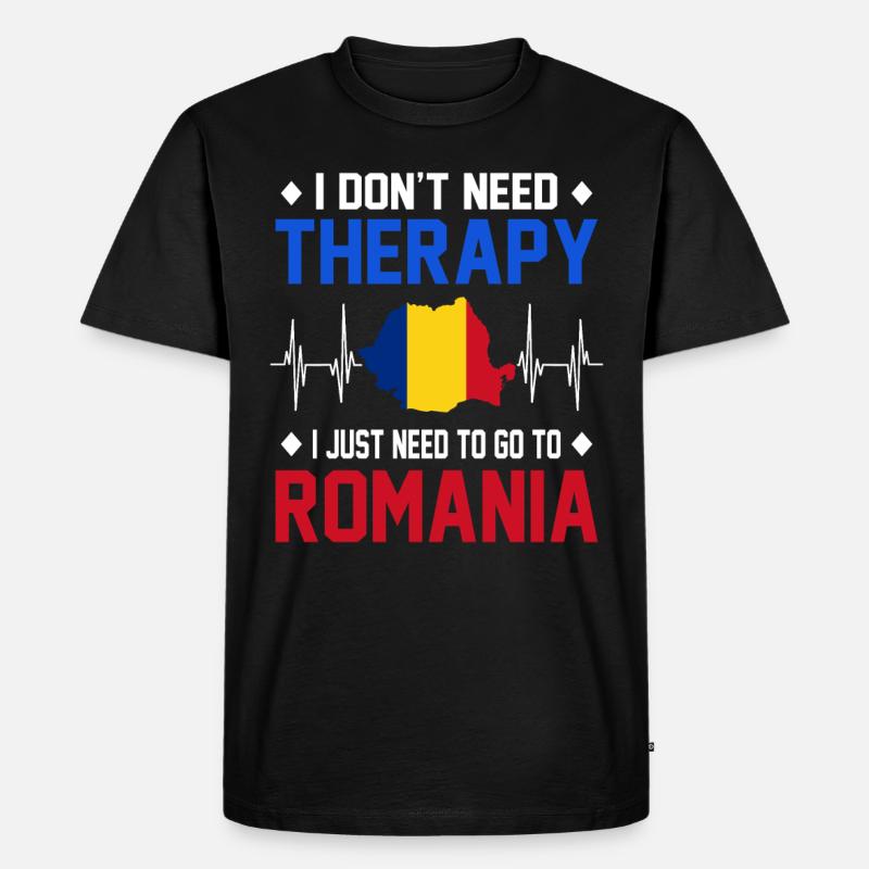 Rumänien - Männer Premium Bio T-Shirt - Schwarz