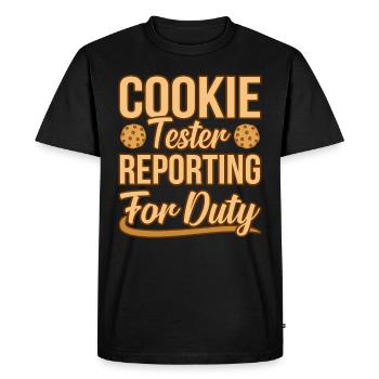 Biscuits - T-shirt Premium bio Homme - noir - Devant - Nico (187cm)