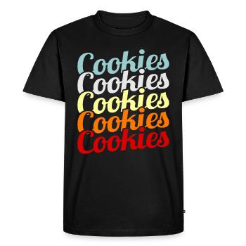Biscuits - T-shirt Premium bio Homme - noir - Devant - Nico (187cm)