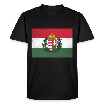 Hungary - Men's Premium Organic T-Shirt - black - Front - Nico (187cm)