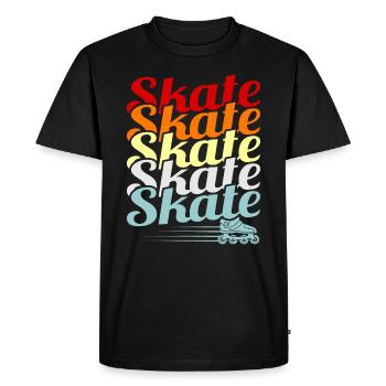 Roller - T-shirt Premium bio Homme - noir - Devant - Nico (187cm)