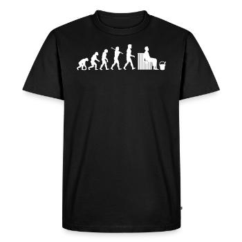 Sauna - T-shirt Premium bio Homme - noir - Devant - Nico (187cm)