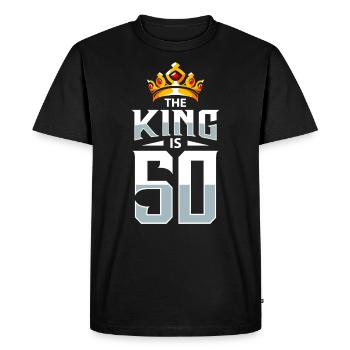 50e anniversaire - T-shirt Premium bio Homme - noir - Devant - Nico (187cm)