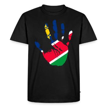 Namibie - T-shirt Premium bio Homme - noir - Devant - Nico (187cm)