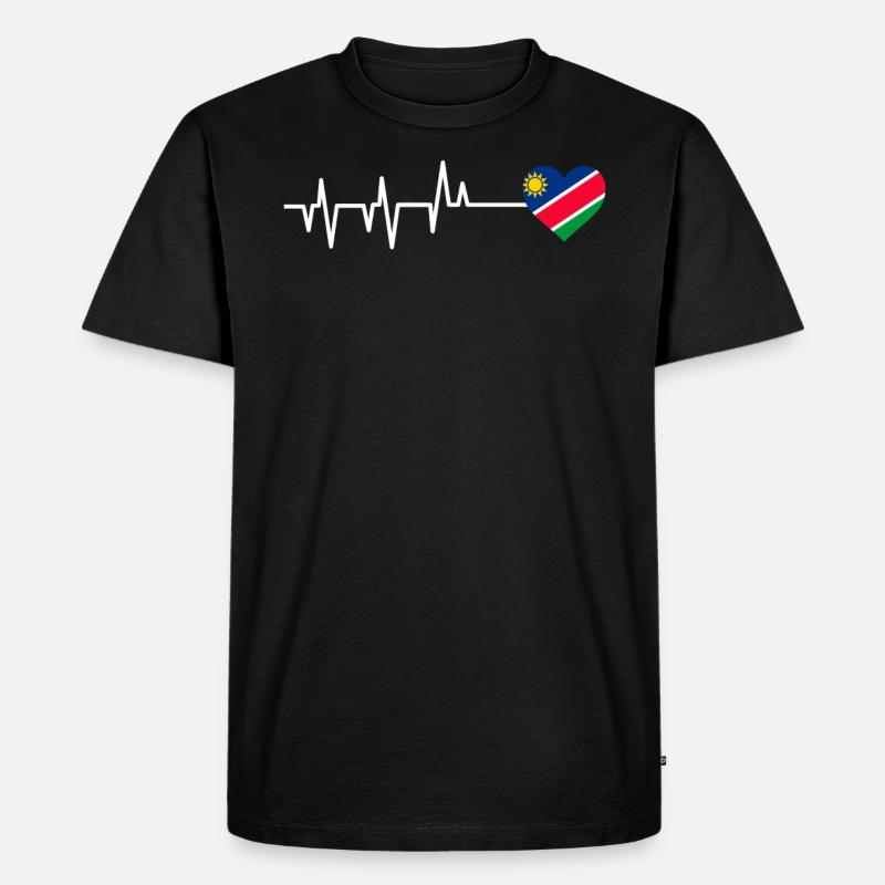 Namibia - Männer Premium Bio T-Shirt - Schwarz