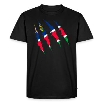 Namibie - T-shirt Premium bio Homme - noir - Devant - Nico (187cm)
