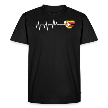 Zimbabwe - Men's Premium Organic T-Shirt - black - Front - Nico (187cm)