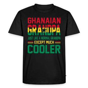 Ghana - T-shirt Premium bio Homme - noir - Devant - Nico (187cm)