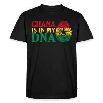Ghana - T-shirt Premium bio Homme - noir - Devant - Nico (187cm)