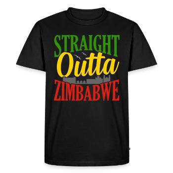 Zimbabwe - T-shirt Premium bio Homme - noir - Devant - Nico (187cm)