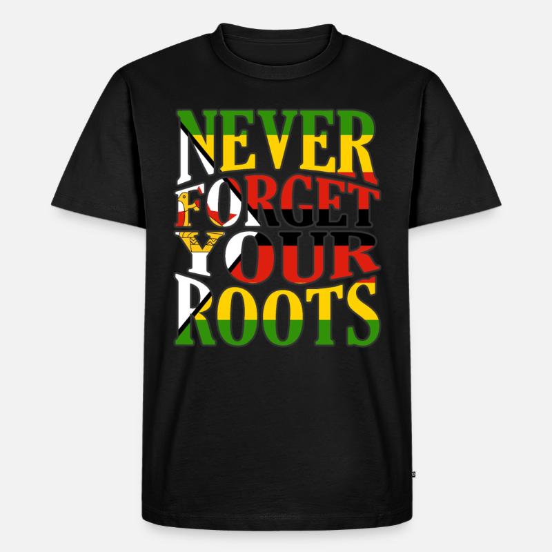 Simbabwe - Männer Premium Bio T-Shirt - Schwarz