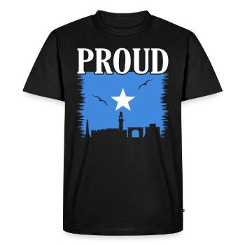 Somalie - T-shirt Premium bio Homme - noir - Devant - Nico (187cm)
