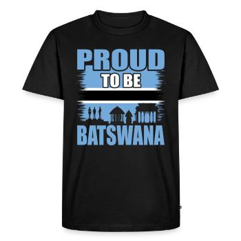 Botswana - T-shirt Premium bio Homme - noir - Devant - Nico (187cm)