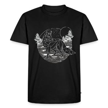 Montagnes naturelles Fuchs - T-shirt Premium bio Homme - noir - Devant - Nico (187cm)