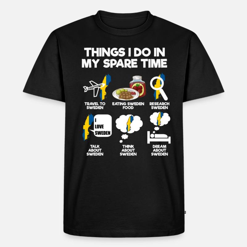 Schweden - Männer Premium Bio T-Shirt - Schwarz