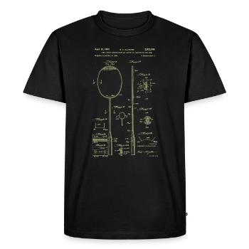 Drôle de pickleball Badminton Badminton Badminton - T-shirt Premium bio Homme - noir - Devant - Nico (187cm)