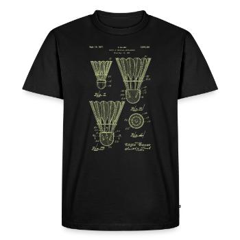 Drôle de pickleball Badminton Badminton Badminton - T-shirt Premium bio Homme - noir - Devant - Nico (187cm)