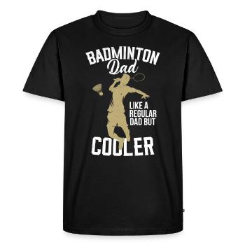 Drôle de pickleball Badminton Badminton Badminton - T-shirt Premium bio Homme - noir - Devant - Nico (187cm)