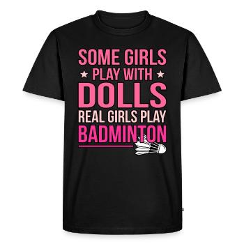 Drôle de pickleball Badminton Badminton Badminton - T-shirt Premium bio Homme - noir - Devant - Nico (187cm)