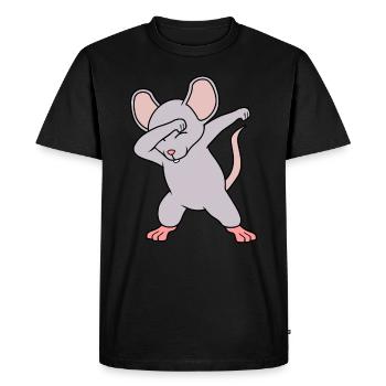 Mouse - Men's Premium Organic T-Shirt - black - Front - Nico (187cm)