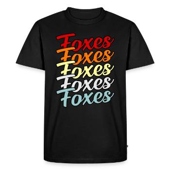 Fox - Men's Premium Organic T-Shirt - black - Front - Nico (187cm)