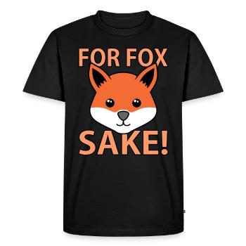 Fox - Men's Premium Organic T-Shirt - black - Front - Nico (187cm)