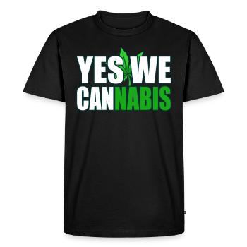 Cannabis - T-shirt Premium bio Homme - noir - Devant - Nico (187cm)