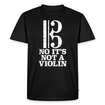 Alto - T-shirt Premium bio Homme - noir - Devant - Nico (187cm)