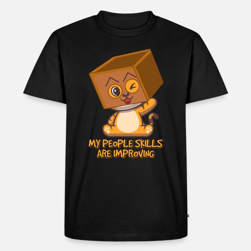 Tiger - Männer Premium Bio T-Shirt - Schwarz